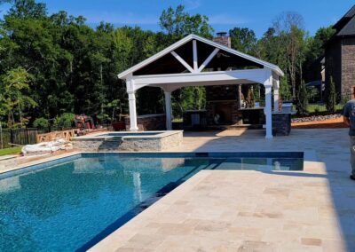 Waxhaw pool deck and pergola