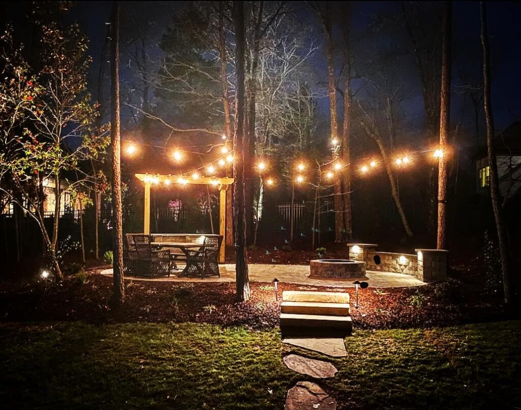 lighting for a patio in the Charlotte area